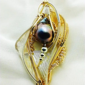 Sea Dreams - Black Tahitian Pearl Amulet