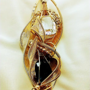 Clear Blue Sky - Faceted Spinel Amulet
